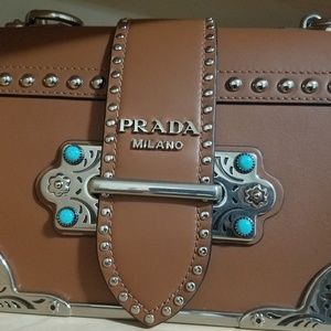 !! SOLD!! prada cahier turquoise bag